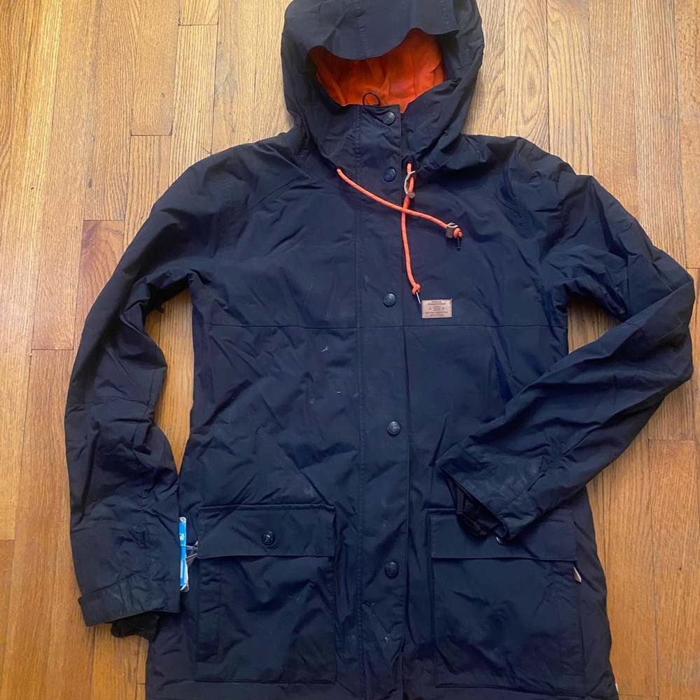 Snow jacket with coral lining